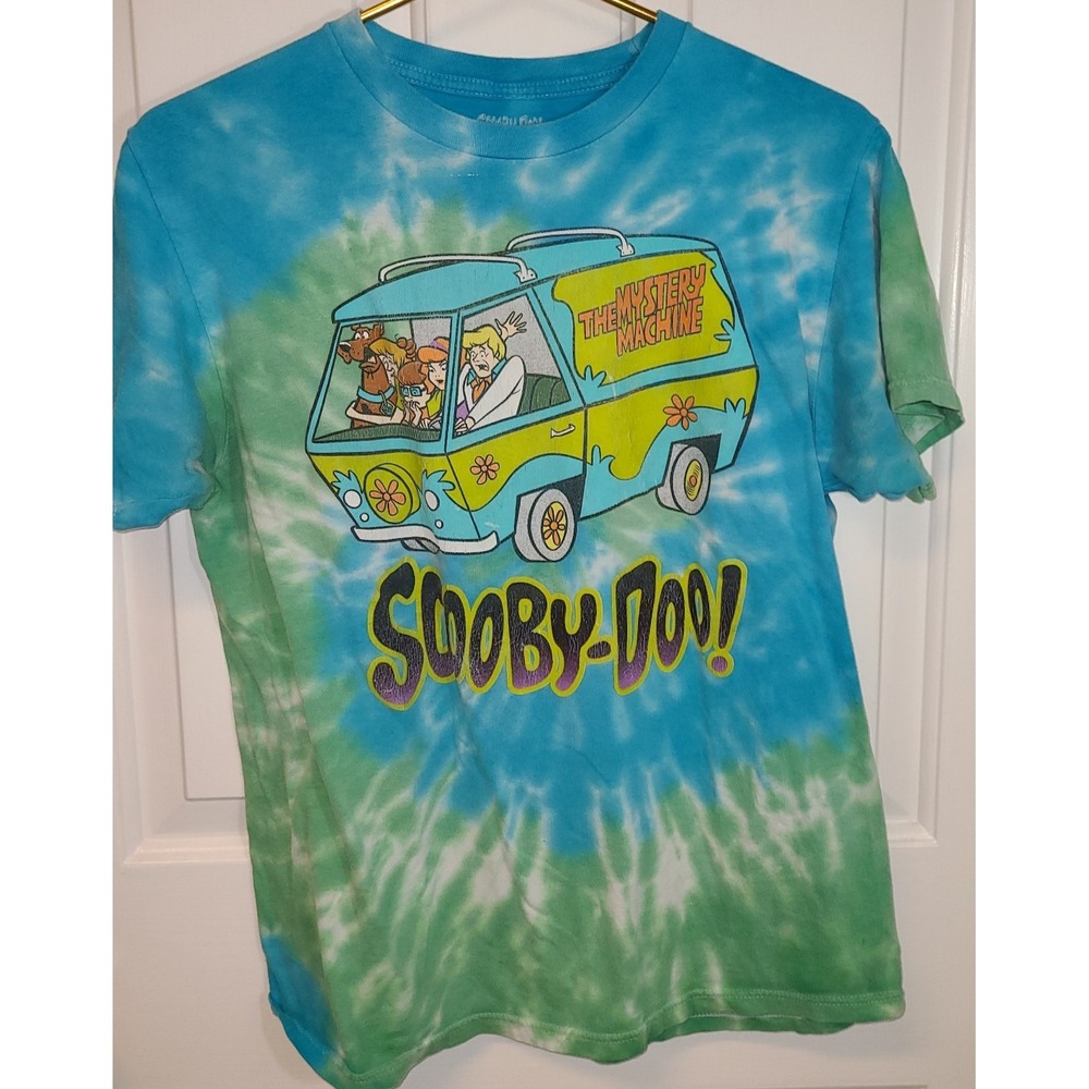 Scooby Doo Juniors Mystery Machine Tie Dye Shirt New M Fred, Velma, Wilma, Shagy